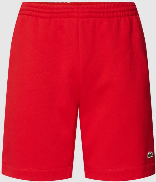 Lacoste Sweatshorts met labelpatch model 'Basic'