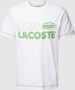 Lacoste Witte Croco Club Tee Shirt White Heren - Thumbnail 1