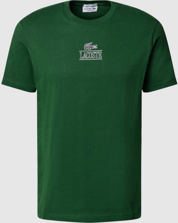 Lacoste T-shirt met logo Groen