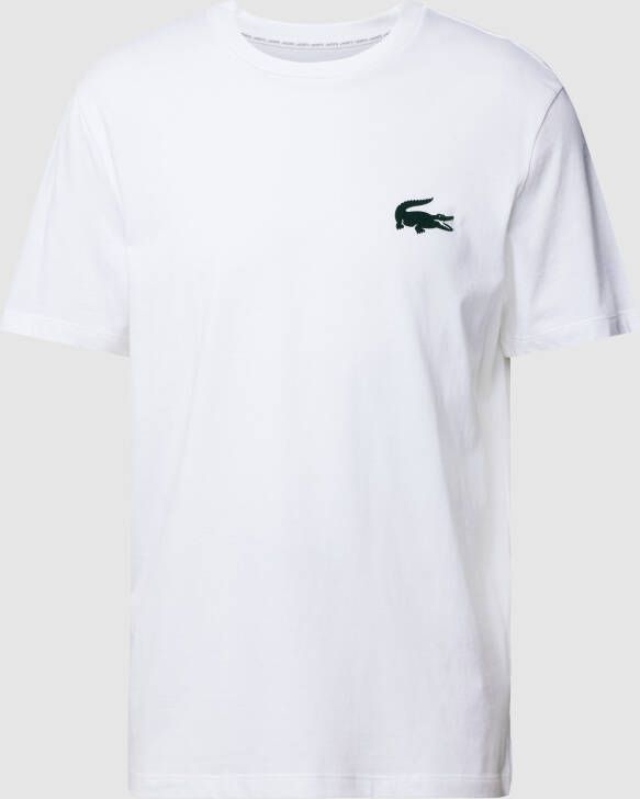 Lacoste T-shirt met logodetail model 'COLORAMA'
