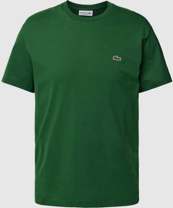 Lacoste Verts Korte Mouw Katoenen T-Shirt Green Heren