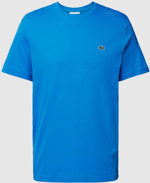 Lacoste Blauw Heren T-shirt met Krokodil Patch Blue Heren