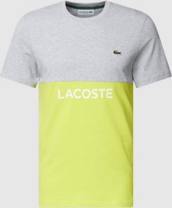 Lacoste T-shirt met logopatch model 'COLOUR BLOCK'
