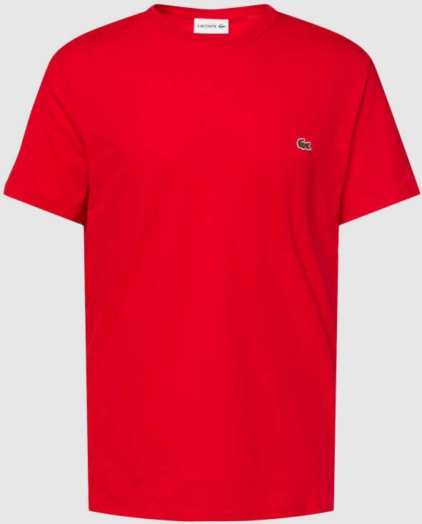 Lacoste T-shirt met logostitching model 'Supima'