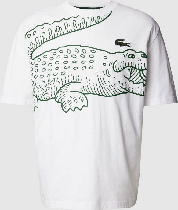 Lacoste T-shirt met motiefprint