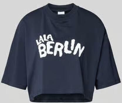 Lala Berlin kort t-shirt met logoprint