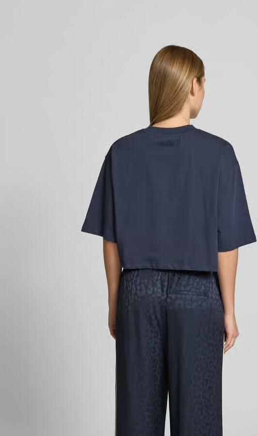 Lala Berlin kort t-shirt met logoprint - Foto 3