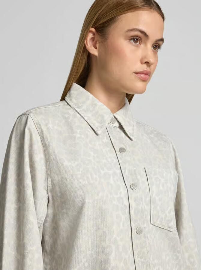 Lala Berlin Overhemdjack met all-over dierenprint