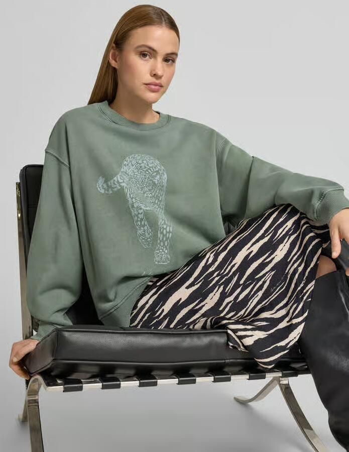 Lala Berlin oversized sweatshirt met motiefprint