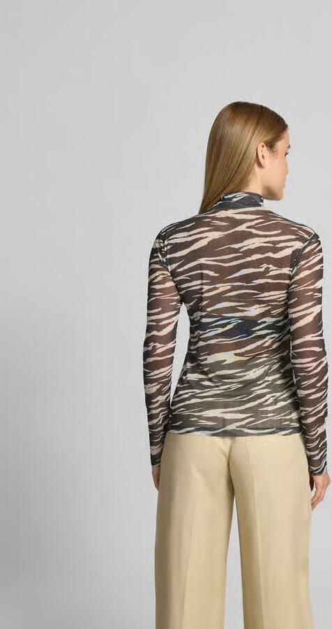 Lala Berlin Shirt met lange mouwen in semitransparant design - Foto 3