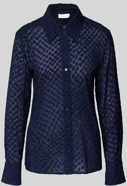 Lala Berlin Slim fit overhemdblouse met overhemdkraag - Foto 2