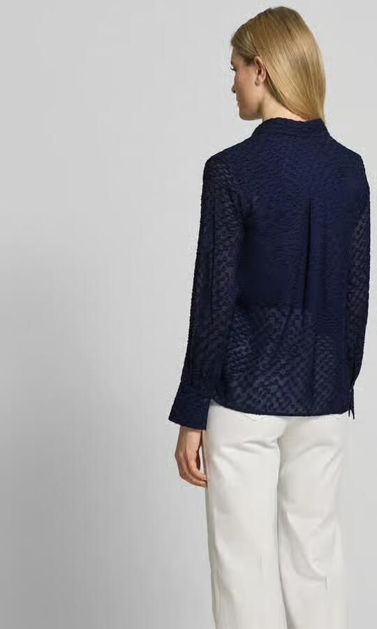 Lala Berlin Slim fit overhemdblouse met overhemdkraag - Foto 3