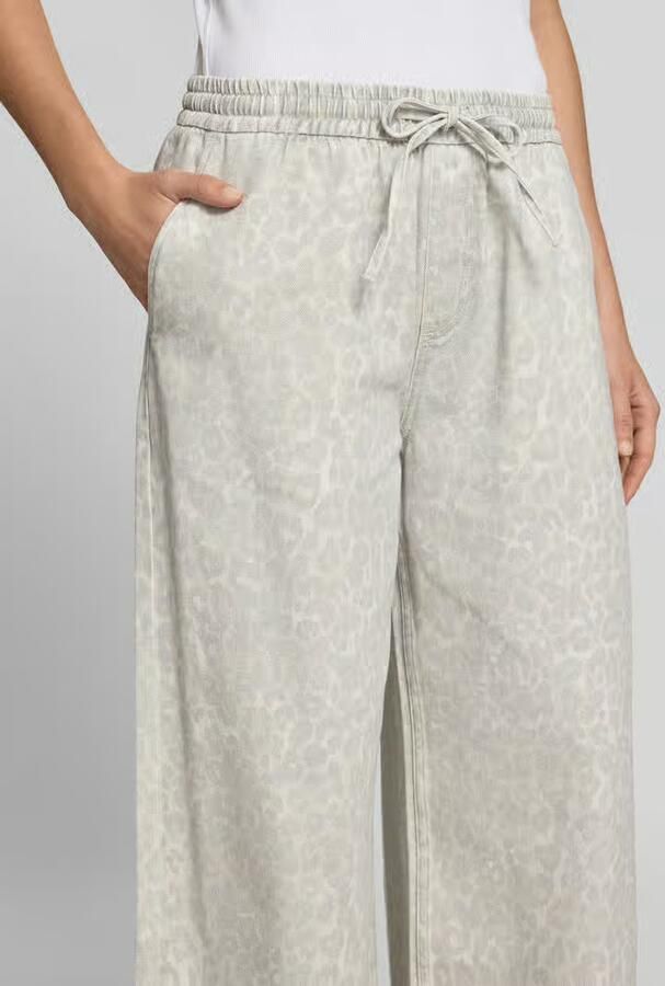 Lala Berlin Stoffen broek met all-over dierenprint
