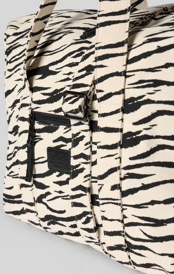 Lala Berlin Weekendtas met all-over dierenprint