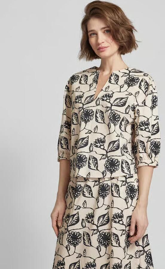 LANIUS Blouse met V-hals - Foto 4
