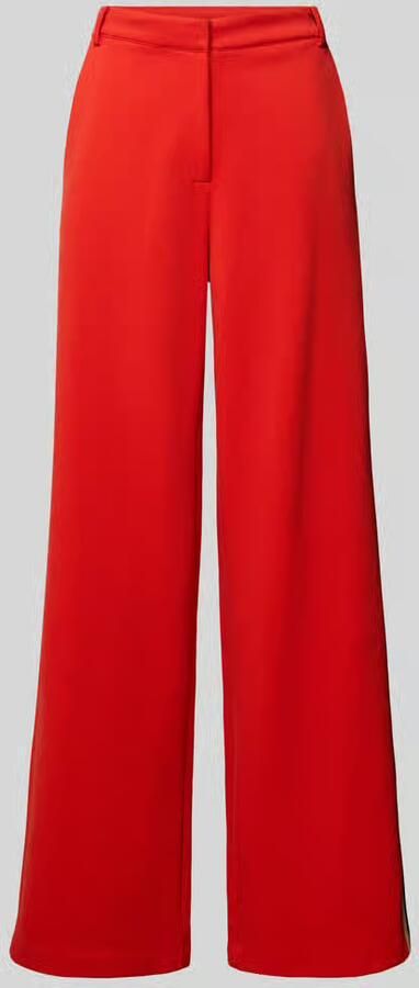 LANIUS wide fit broek van katoenmix met steekzakken