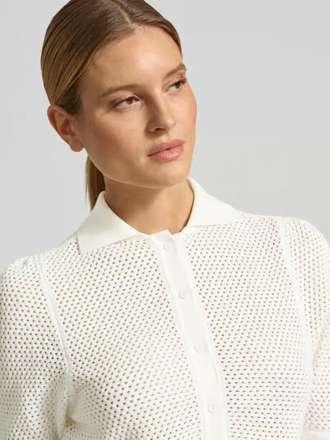 LANIUS Gebreid vest met polokraag en 1 2-mouw