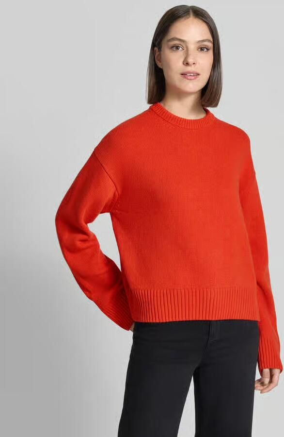 LANIUS gebreide pullover in relaxed fit van mix van scheerwol en kasjmier - Foto 2