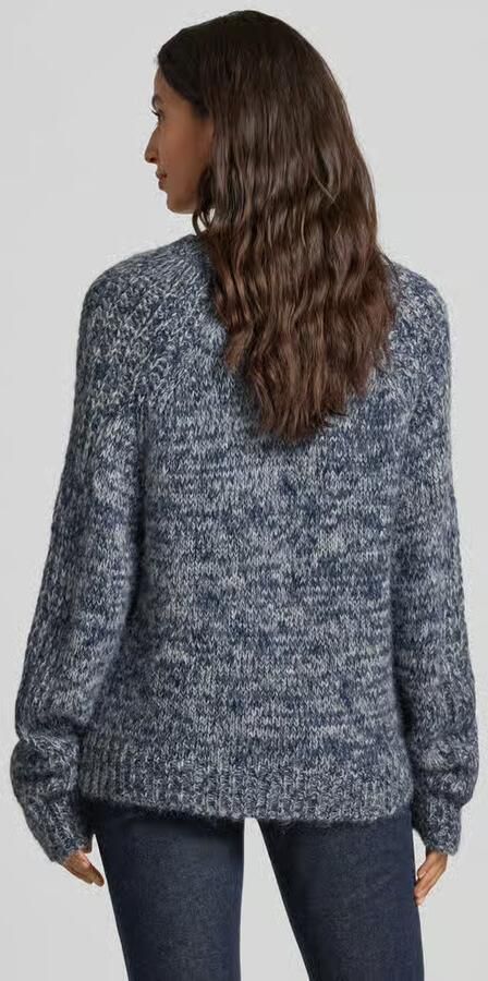 LANIUS Grof gebreide pullover van alpacamix met ronde hals