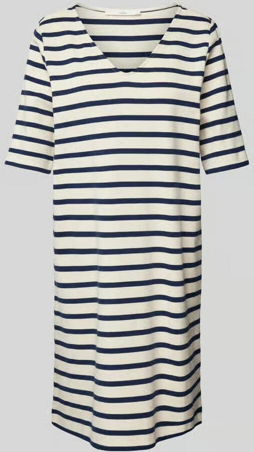 LANIUS Knielange T-shirtjurk met V-hals - Foto 3