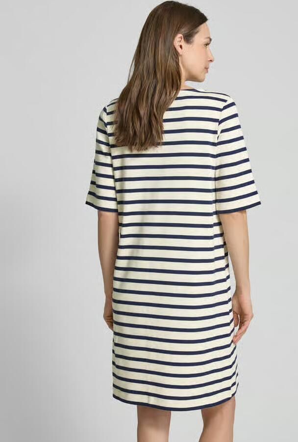 LANIUS Knielange T-shirtjurk met V-hals - Foto 3