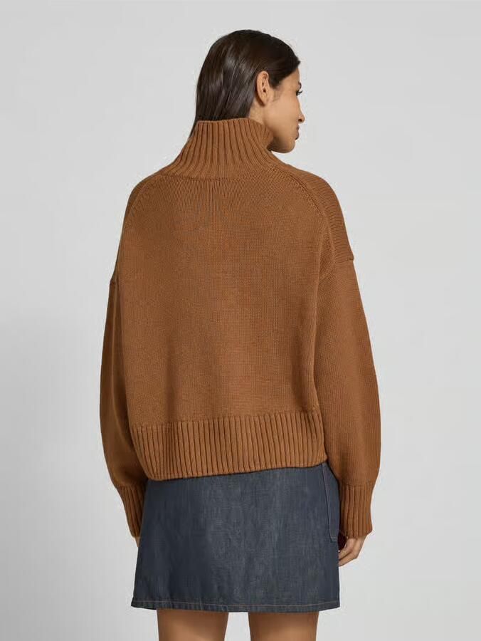 LANIUS Oversized gebreide pullover van een mix van scheerwol en katoen