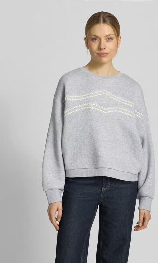 LANIUS oversized sweatshirt met ronde hals - Foto 3