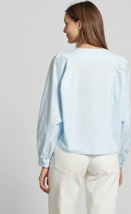 LANIUS Regular fit blouse met V-hals