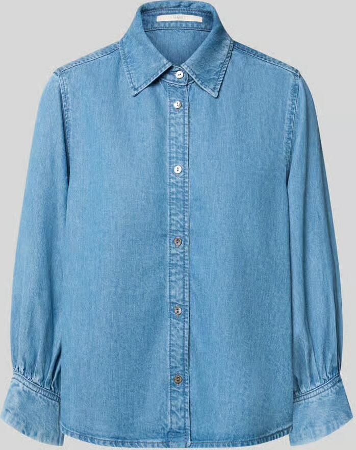 LANIUS regular fit overhemdblouse van puur lyocell in denimlook - Foto 2