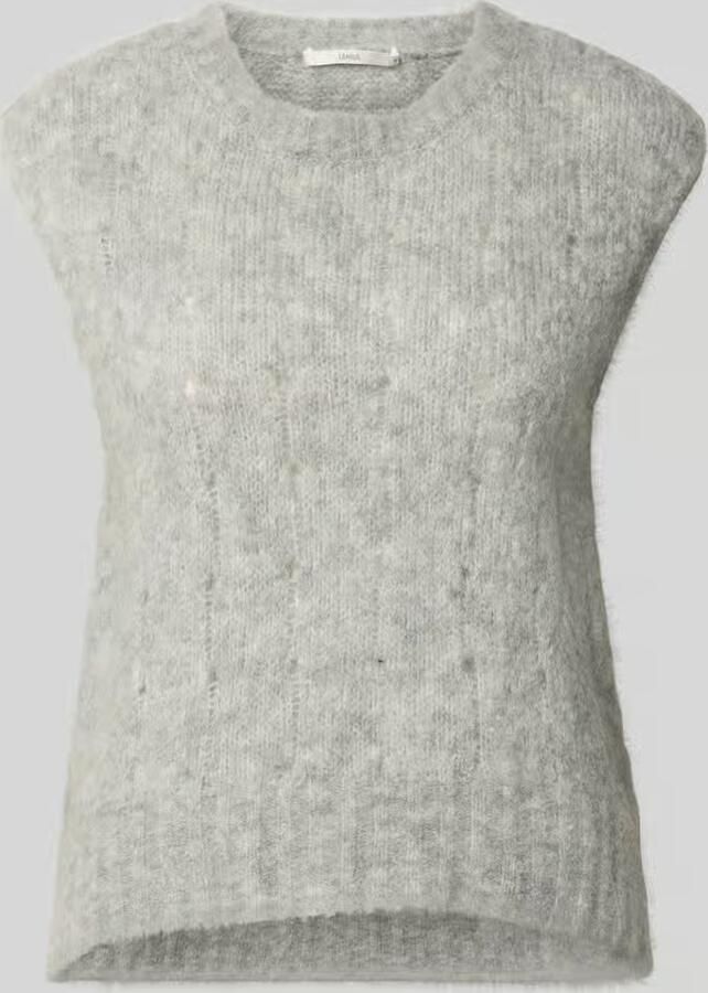 LANIUS Regular fit spencer van alpacamix met scheerwol