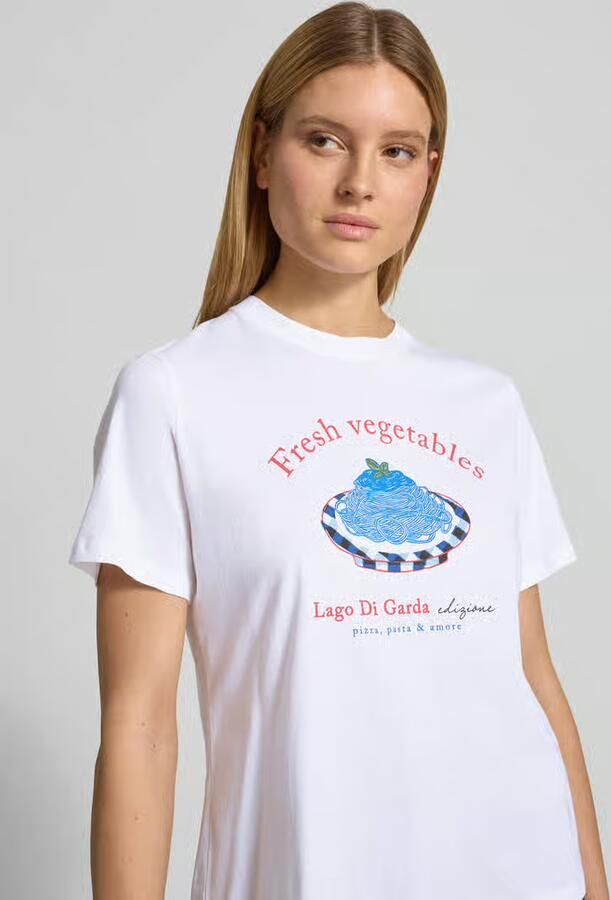LANIUS regular fit T-shirt met logoprint