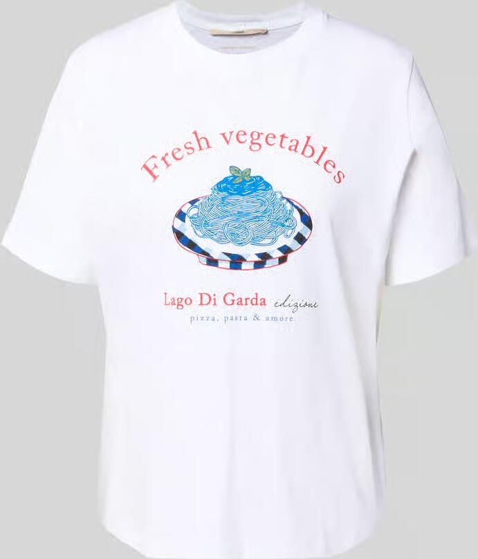 LANIUS regular fit T-shirt met logoprint - Foto 2