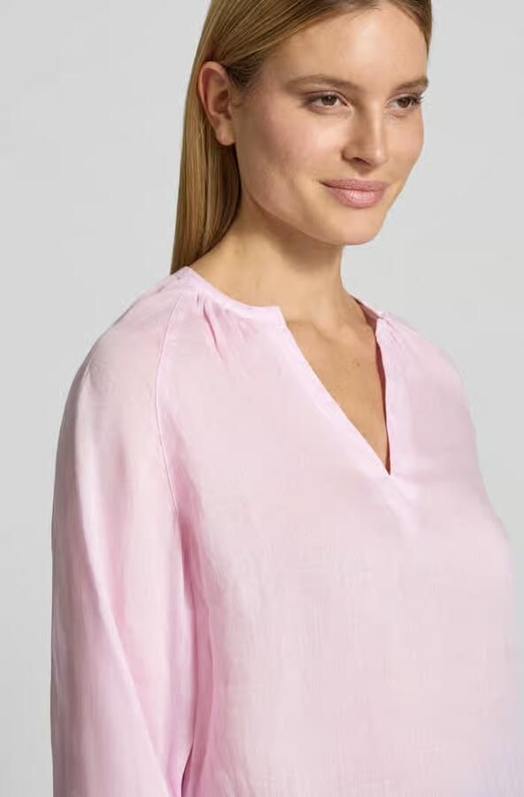 LANIUS regular fit tuniekblouse van ramie