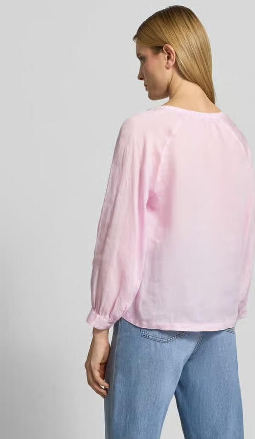 LANIUS regular fit tuniekblouse van ramie - Foto 3