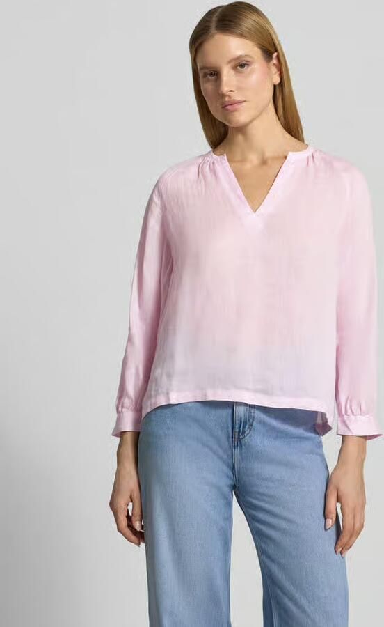 LANIUS regular fit tuniekblouse van ramie - Foto 2
