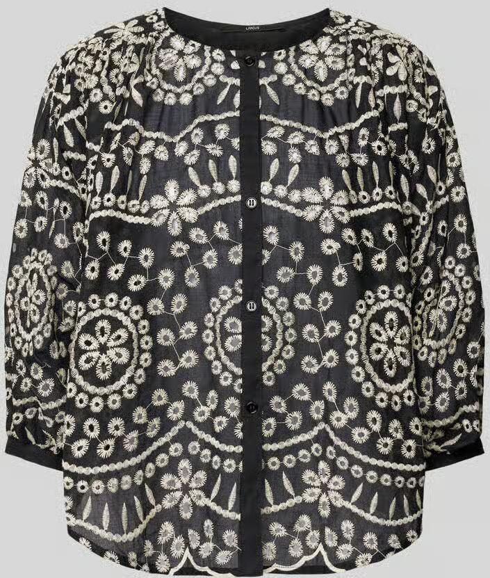 LANIUS Relaxed fit blouse met 3 4-mouwen - Foto 3