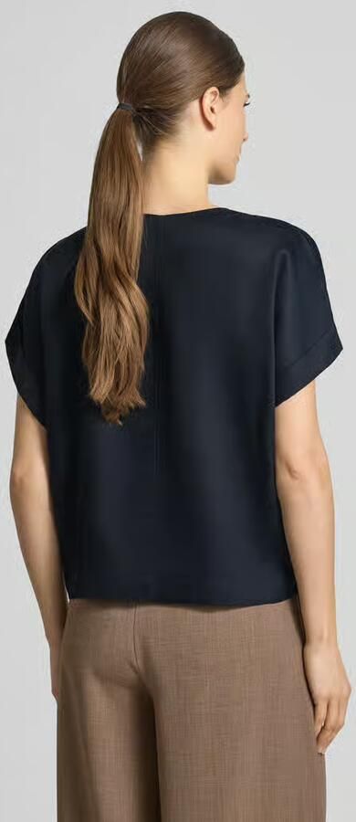LANIUS relaxed fit blouse van puur lyocell - Foto 4