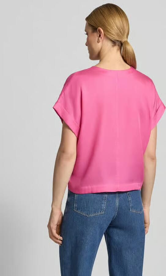 LANIUS regular fit overhemdblouse van puur lyocell in denimlook