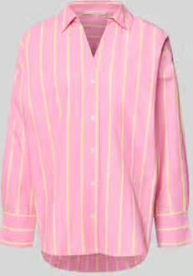 LANIUS relaxed fit overhemdblouse met V-hals