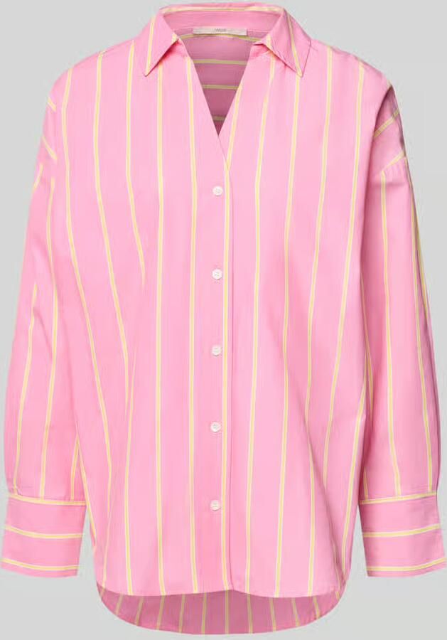 LANIUS relaxed fit overhemdblouse met V-hals - Foto 2