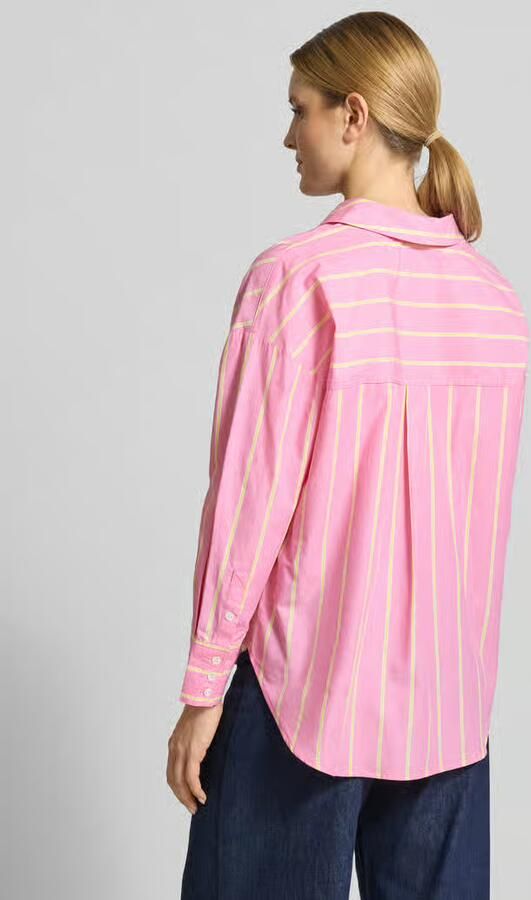 LANIUS relaxed fit overhemdblouse met V-hals - Foto 3