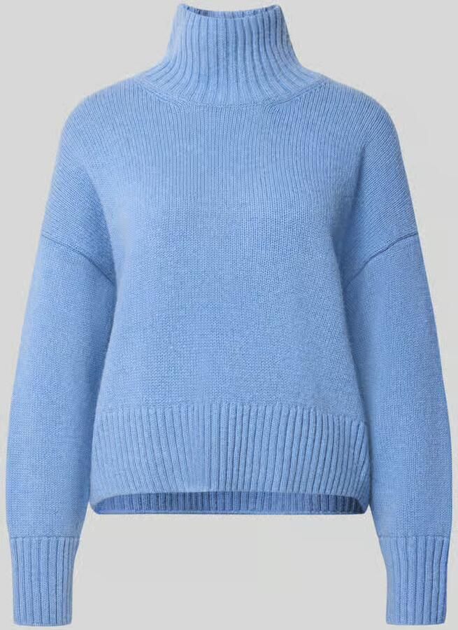 LANIUS relaxed fit pullover van scheerwolmix in tricotlook