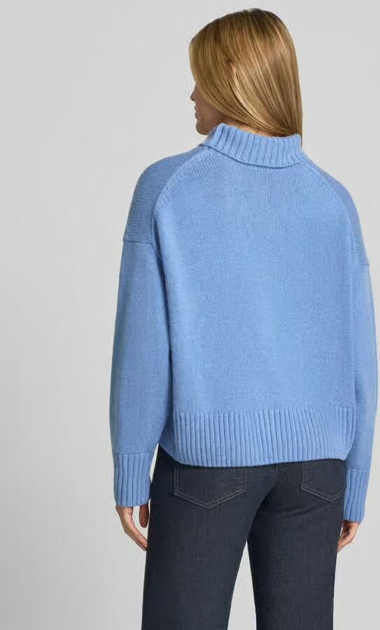 LANIUS relaxed fit pullover van scheerwolmix in tricotlook - Foto 3