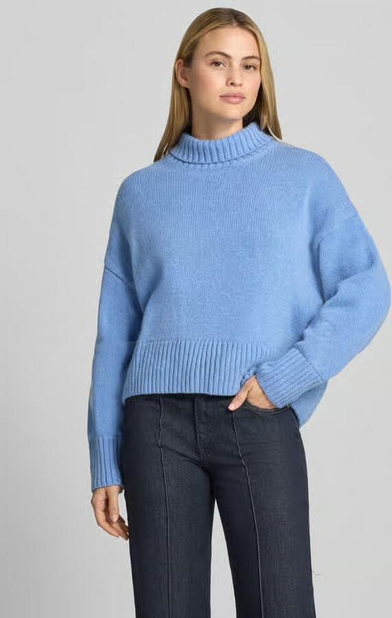 LANIUS relaxed fit pullover van scheerwolmix in tricotlook - Foto 2