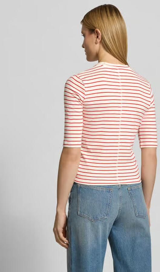 LANIUS T-shirt met 3 4-mouwen