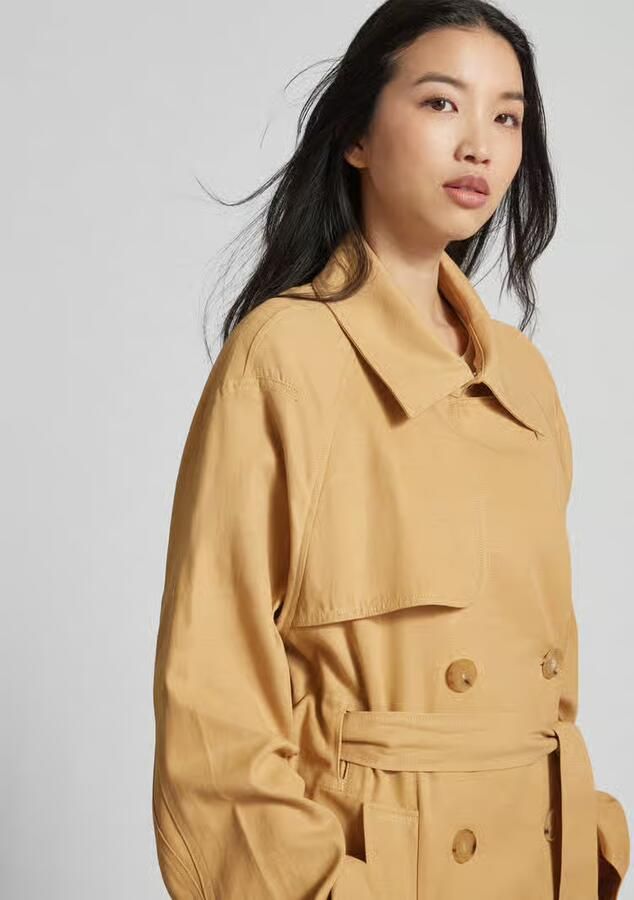 LANIUS Trenchcoat met strikceintuur
