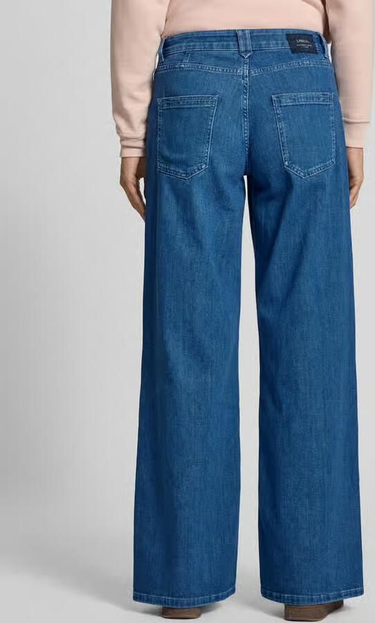 LANIUS Wide leg jeans met bandplooien model 'MARLENE'
