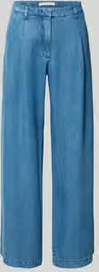 LANIUS Wide leg jeans van lyocell met steekzakken