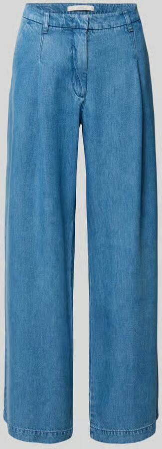 LANIUS Wide leg jeans van lyocell met steekzakken