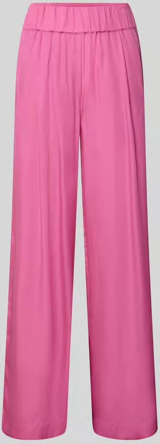 LANIUS Wide leg stoffen broek met elastische band - Foto 2